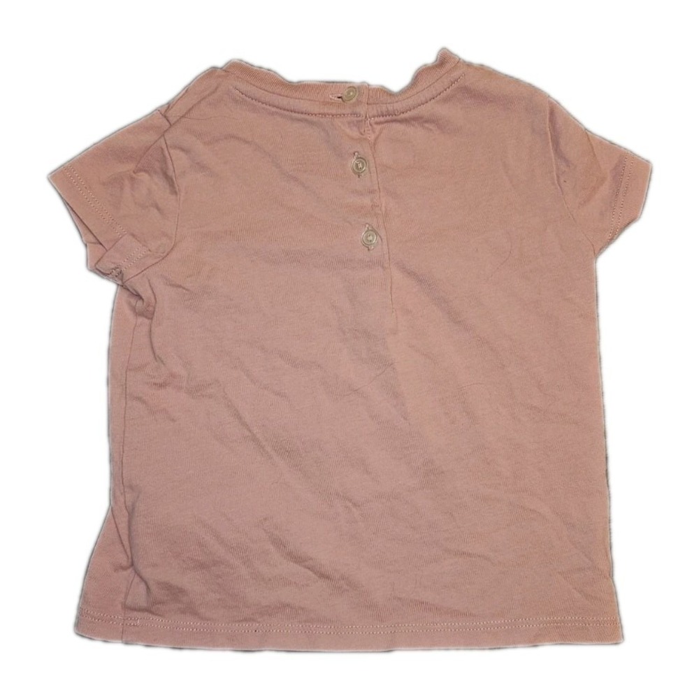 Polo Ralph‎ Lauren Polo Bear Graphic Pink T-shirt Toddler Girls Size 12M - Picture 2 of 6